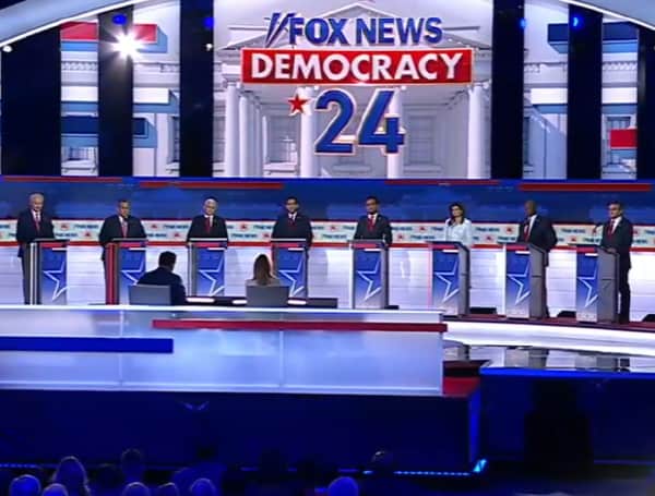 The audience at the first 2024 Republican presidential primary debate on Wednesday booed former Republican Govs. Chris Christie of New Jersey and Asa Hutchinson of Arkansas when they were introduced by Fox News host Bret Baier.