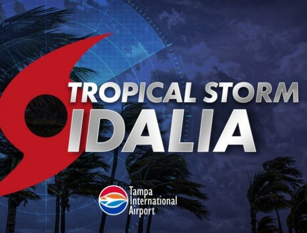 TAMPA, Fla. - Tampa International Airport will suspend all commercial operations beginning at 12:01 a.m. Tuesday ahead of Tropical Storm Idalia, with the Airport remaining closed until it can assess any damages later in the week. 