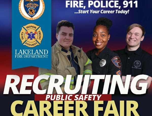 LAKELAND, Fla. - The Lakeland Police Department and Lakeland Fire Department are joining together to host a collaborative Career Fair for those interested in exciting career opportunities as Police Officers, Firefighters, or 911 Emergency Communications Specialists.
