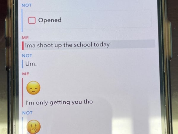 TAMPA, Fla. - A 13-year-old has been arrested for making an electronic threat to conduct a mass shooting at his middle school.