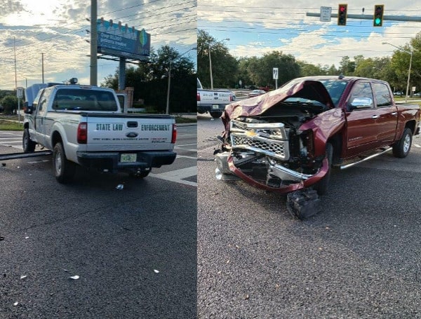 SPRING HILL, Fla. - A 72-year-old Spring Hill man has been arrested after a DUI crash into Florida Fish and Wildlife officers on Monday around 5:21 p.m.