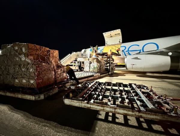 Florida Governor Ron DeSantis announced that the Florida Division of Emergency Management (Division) has deployed two cargo planes, holding 85 pallets of donated supplies, which will reach Israel tomorrow.