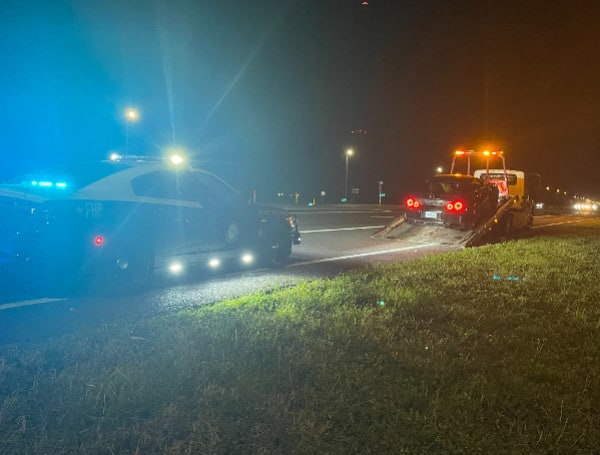 PINELLAS COUNTY, Fla. - Florida Highway Patrol arrested a Pasco County man for street racing on the Gandy Bridge on Friday around 11:06 p.m.