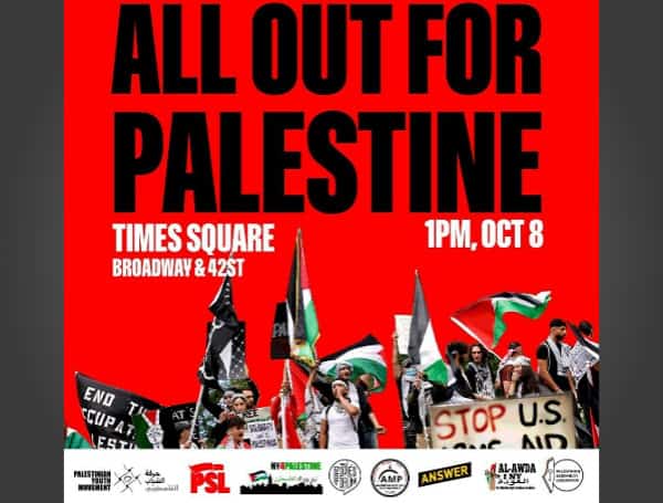 The New York City Democratic Socialists announced Saturday they will be holding a rally on Sunday in support of Palestinians after Hamas terrorists invaded Israel and killed hundreds, according to a tweet.