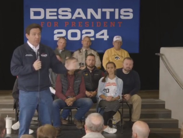 Florida Gov. Ron DeSantis continues to rip former President Donald Trump for his double talk about getting Mexico to build a border wall.
