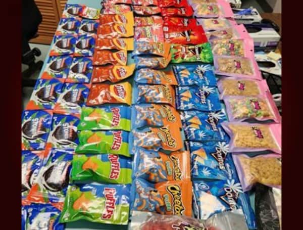 The packages, made to look like chips, candy and cereal, contained marijuana. (Source: FDLE)