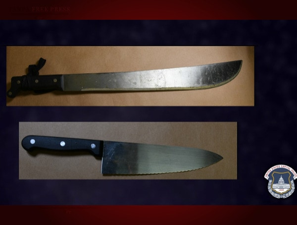 Knife and Machete Seized By Capitol Police (File)