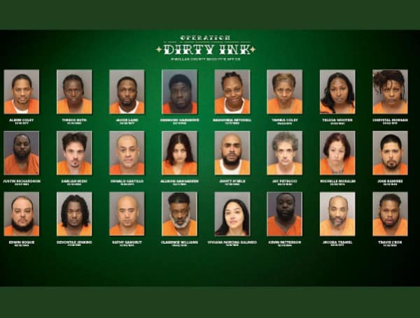 24 Arrested In Pinellas County Drug Trafficking Ring "Operation Dirty Ink"