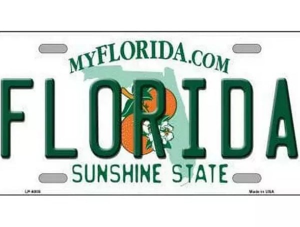 Florida license plate (file)