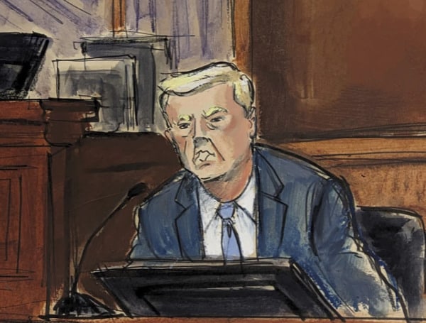 Trump Courtroom Sketch (Courtesy AP)