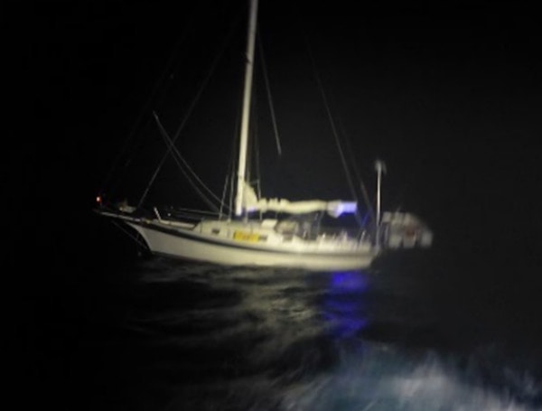 Coast Guard rescues four from sinking vessel off the Florida Keys (USCG)