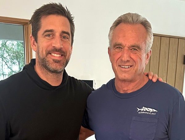 Aaron Rodgers and Presidential Candidate RFK Jr. (X)