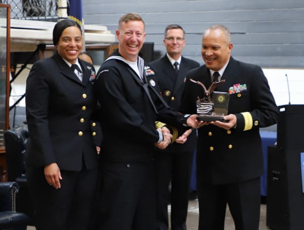 Tampa Native, Navy Legalman 1st Class Ronald Forster, Defense Service Office (DSO) Pacific – is the Naval Legal Service Command (NLSC) 2023 Service Member of the Year. (By Natalie Morehouse, U.S. Navy JAG Corps)