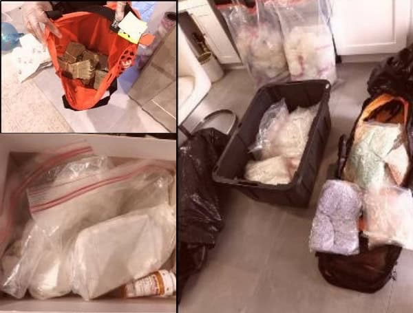 150 pounds of methamphetamine, multiple kilograms of other drugs, including fentanyl, $700,000 seized (DOJ)
