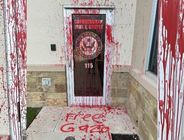 Vandalism at Rep. John Carter's Office