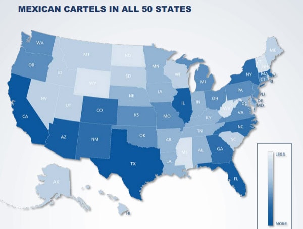 The scourge of Mexican drug cartels has infiltrated every corner of the United States, according to a chilling new report from the Drug Enforcement Administration (DEA).