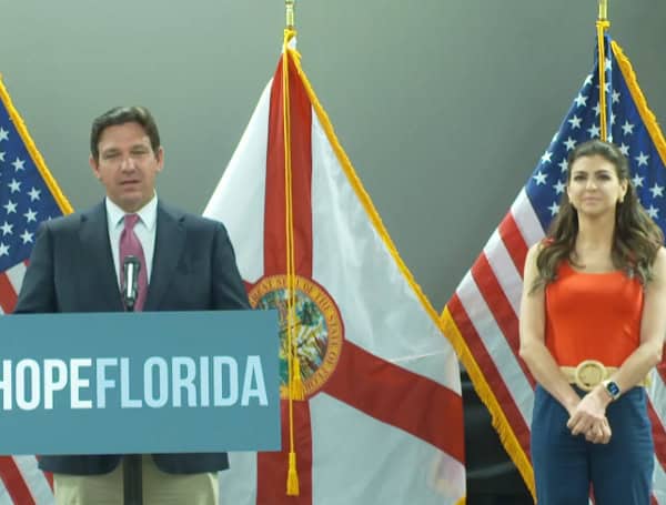 Florida Gov And First Lady DeSantis Present Awards To Hope Florida Partners (File)