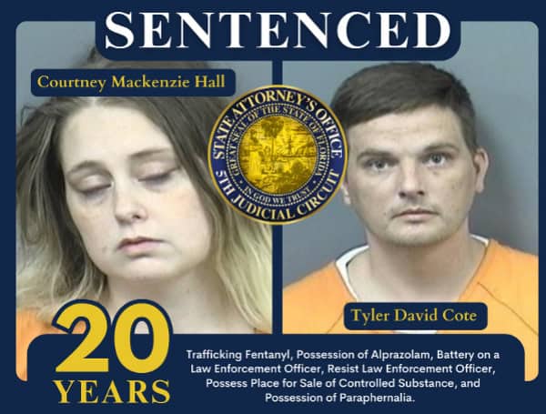 CITRUS MAN AND WOMAN SENTENCED TO 20 YEARS ON ILLEGAL NARCOTICS CHARGES